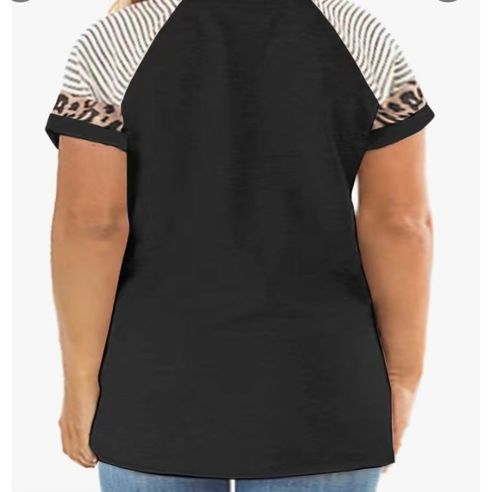 Mixed Print Short Sleeve Shirt - Picture 2 of 8